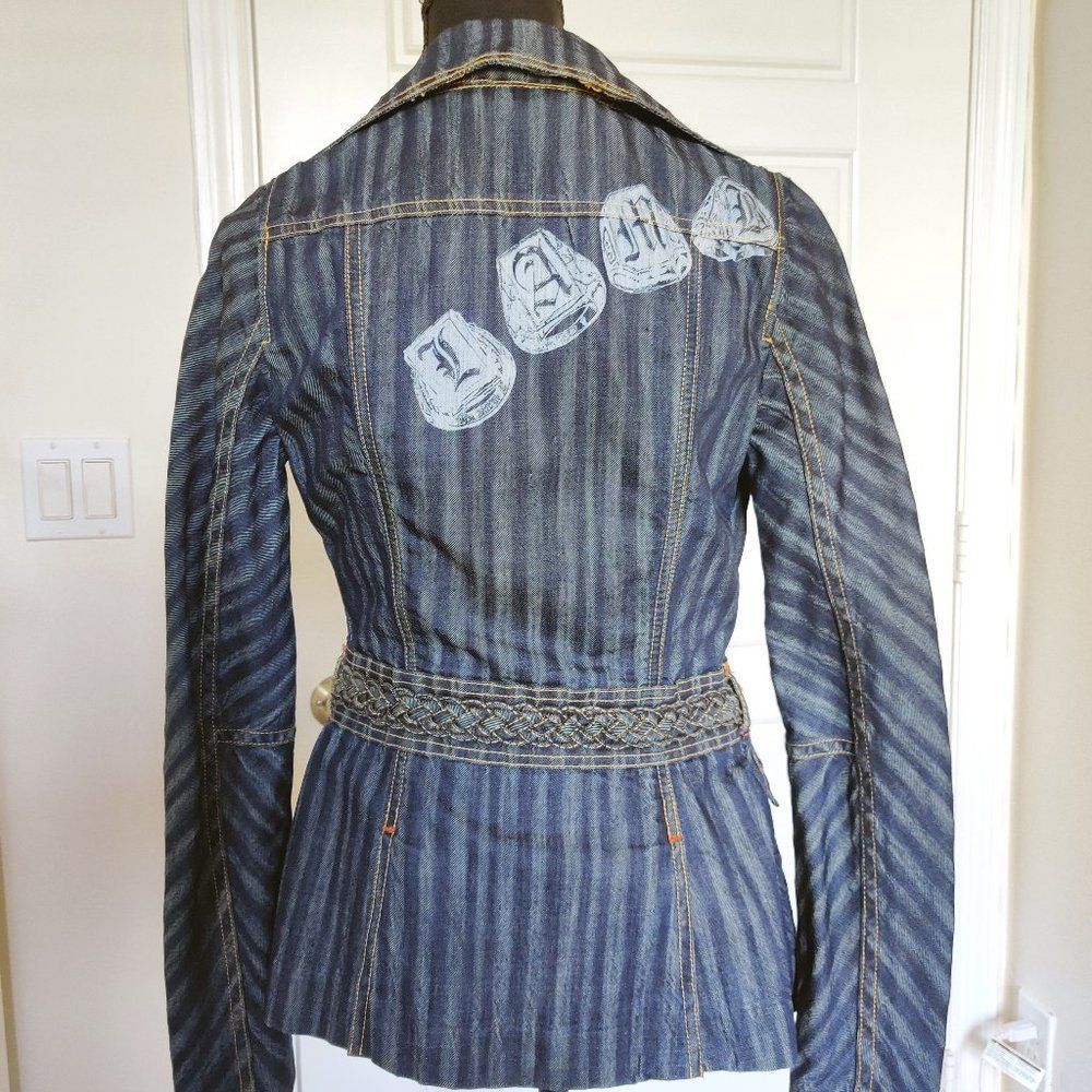 Vintage L.A.M.B. Gwen Stefani , Spring 2007 Fitted denim blazer - Picture 4 of 5